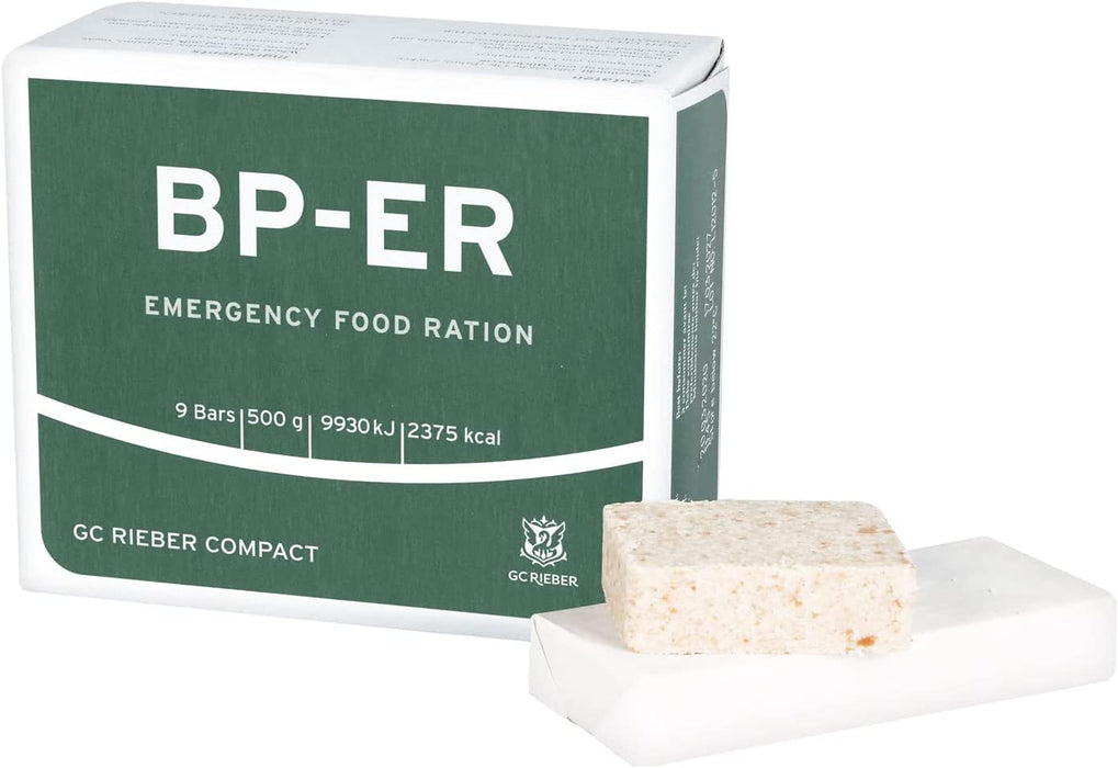 BP-ER | Ration alimentaire d'urgence | 9 barres | 500 g | 9930 kJ | 2375 kcal